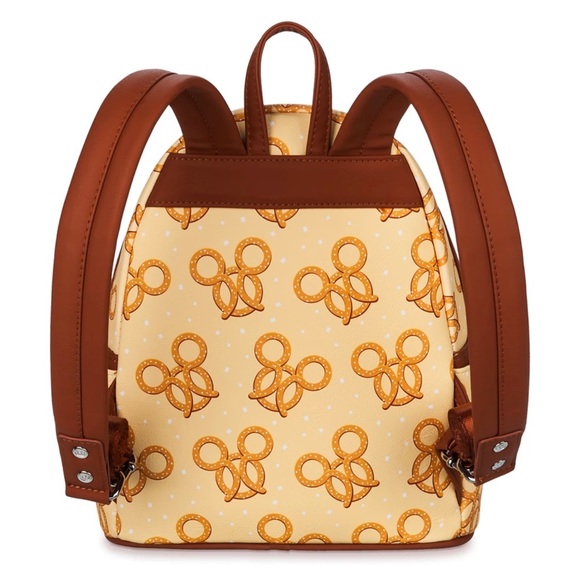 Mickey Mouse Pretzel Loungefly Mini Backpack | NWT - Picture 6 of 6